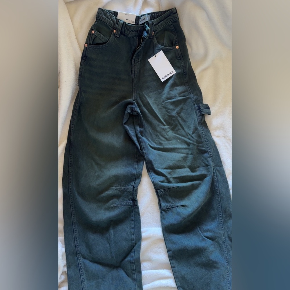 green/blue baggy bersha jeans brand new